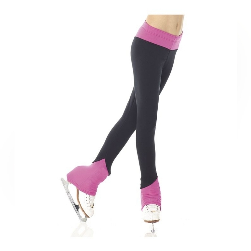NWT MONDOR WOMEN'S BACK & PINK POLARTEC SKATE LEGGINGS